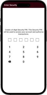 Create New Security PIN